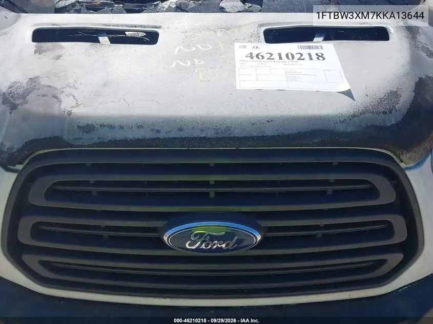 2019 FORD TRANSIT VIN 1FTBW3XM7KKA13644 — фото 10