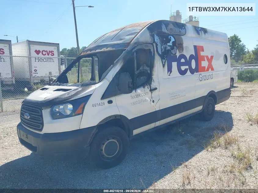 2019 FORD TRANSIT VIN 1FTBW3XM7KKA13644 — фото 2