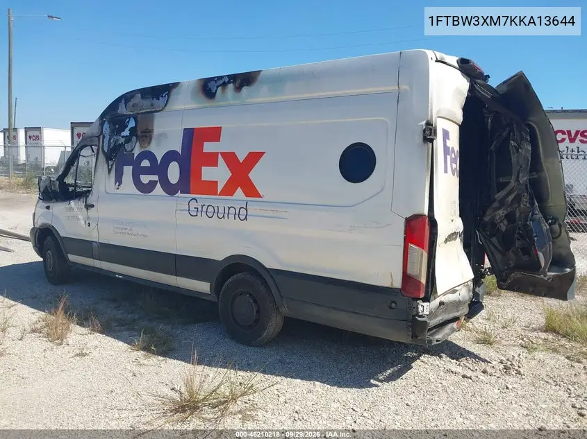2019 FORD TRANSIT VIN 1FTBW3XM7KKA13644 — фото 3