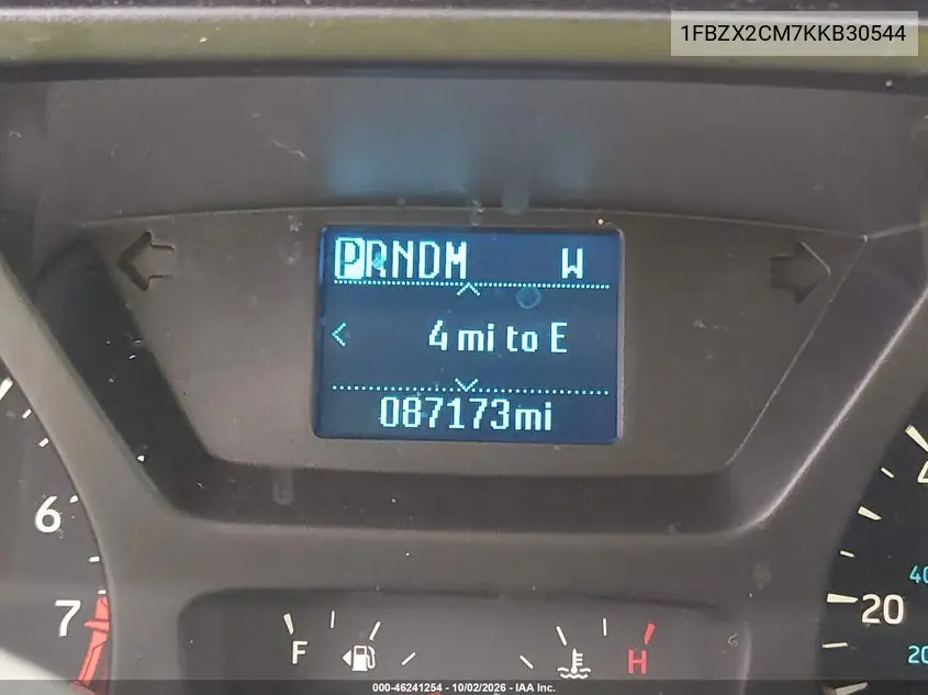 2019 FORD TRANSIT VIN 1FBZX2CM7KKB30544 — фото 15