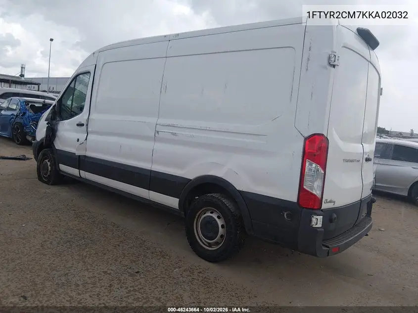 2019 FORD TRANSIT VIN 1FTYR2CM7KKA02032 — фото 3