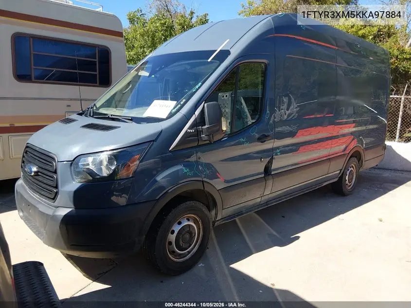 2019 FORD TRANSIT VIN 1FTYR3XM5KKA97884 — фото 2