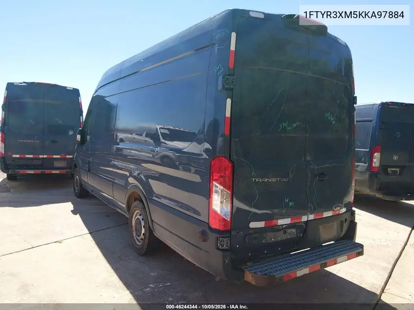 2019 FORD TRANSIT VIN 1FTYR3XM5KKA97884 — фото 3