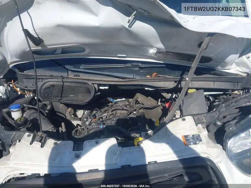 2019 FORD TRANSIT VIN 1FTBW2UG2KKB07343 — фото 10