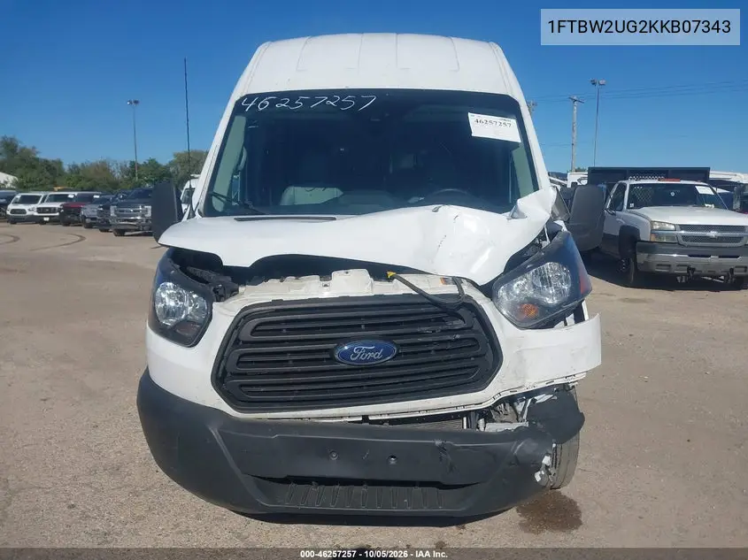 2019 FORD TRANSIT VIN 1FTBW2UG2KKB07343 — фото 12