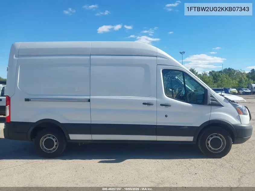 2019 FORD TRANSIT VIN 1FTBW2UG2KKB07343 — фото 13