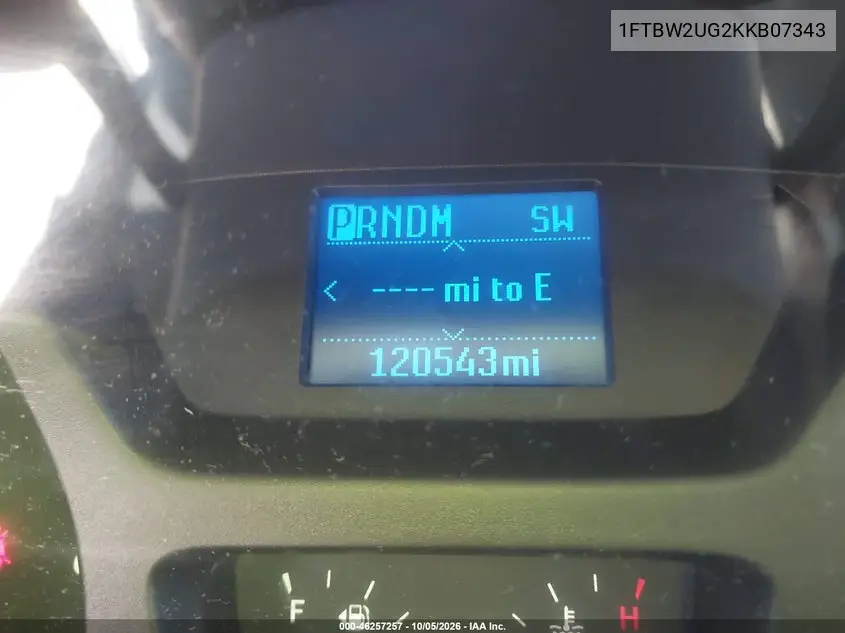 2019 FORD TRANSIT VIN 1FTBW2UG2KKB07343 — фото 15
