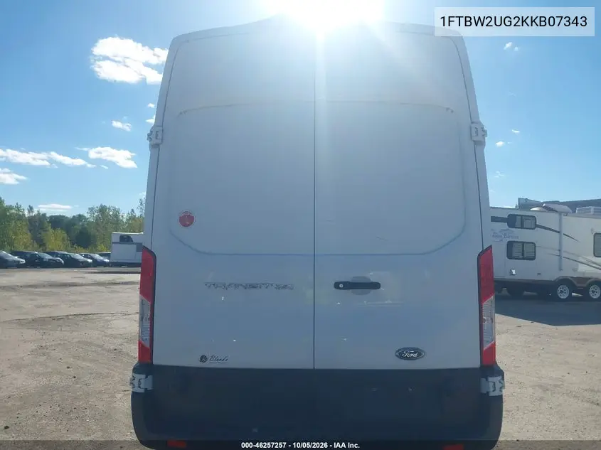 2019 FORD TRANSIT VIN 1FTBW2UG2KKB07343 — фото 16