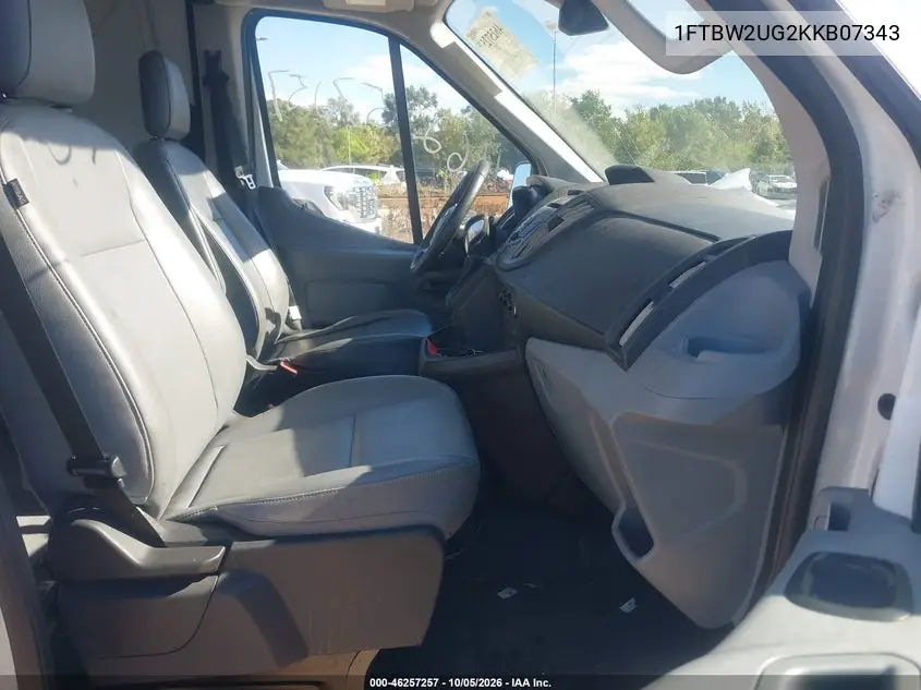 2019 FORD TRANSIT VIN 1FTBW2UG2KKB07343 — фото 5