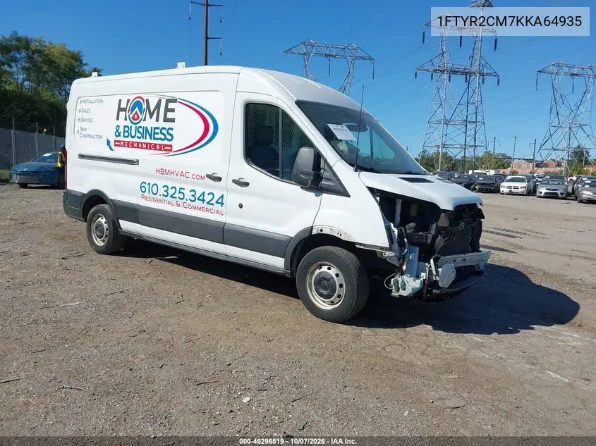 FORD TRANSIT 2019, VIN 1FTYR2CM7KKA64935