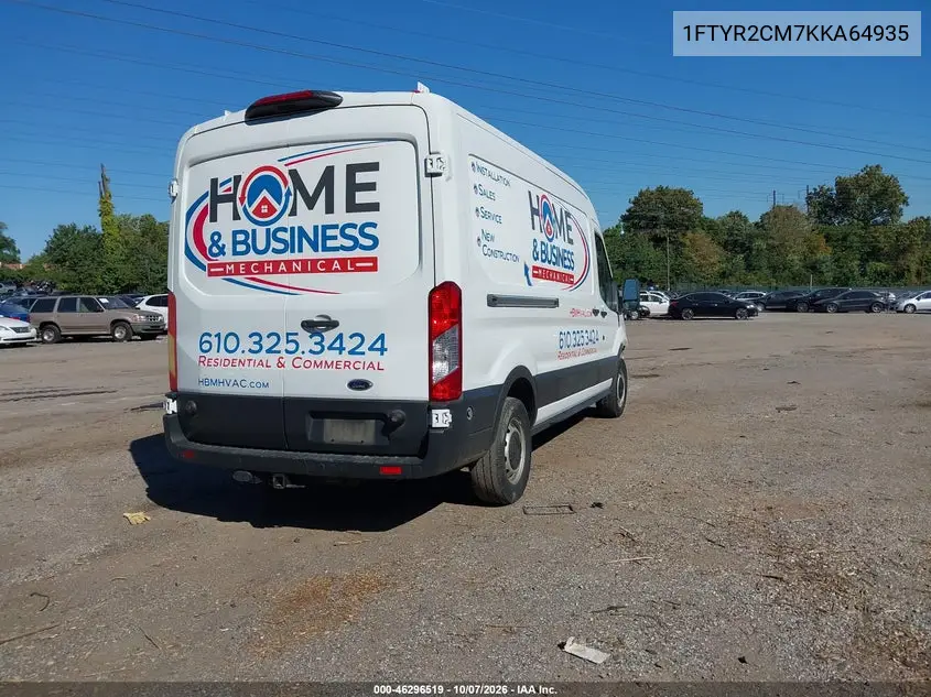 2019 FORD TRANSIT VIN 1FTYR2CM7KKA64935 — фото 4