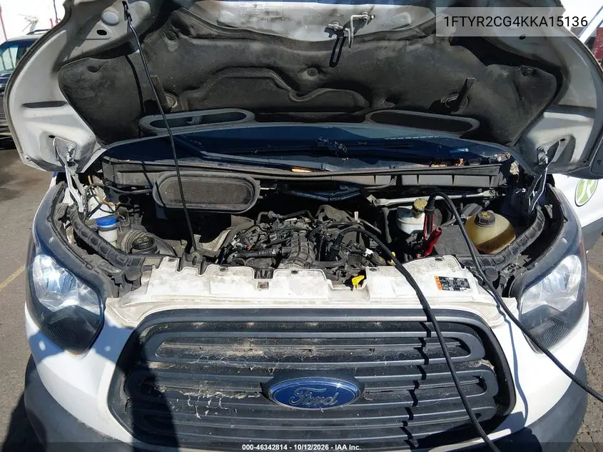 2019 FORD TRANSIT VIN 1FTYR2CG4KKA15136 — фото 10