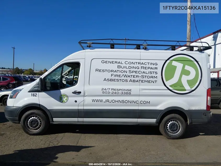 2019 FORD TRANSIT VIN 1FTYR2CG4KKA15136 — фото 14