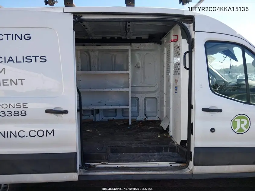 2019 FORD TRANSIT VIN 1FTYR2CG4KKA15136 — фото 8