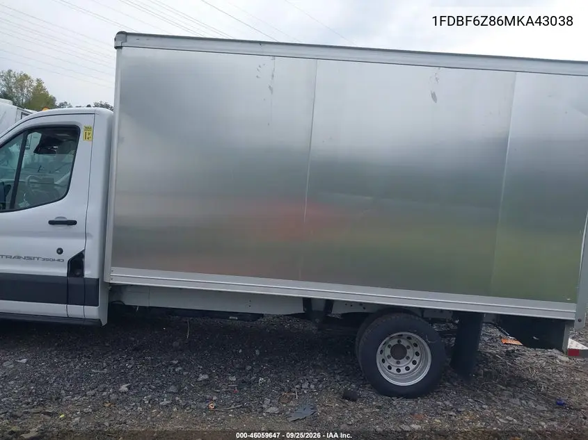 2021 FORD TRANSIT VIN 1FDBF6Z86MKA43038 — фото 3