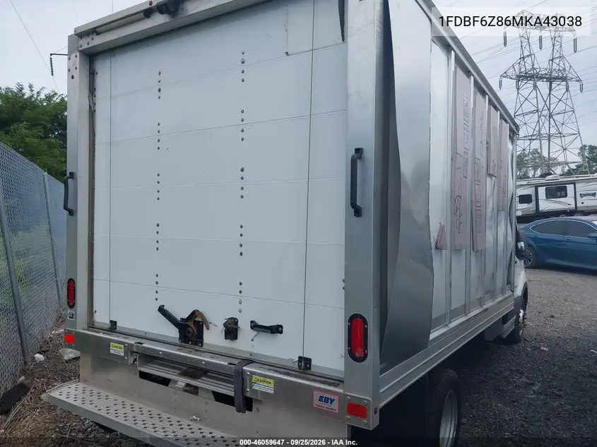 2021 FORD TRANSIT VIN 1FDBF6Z86MKA43038 — фото 4