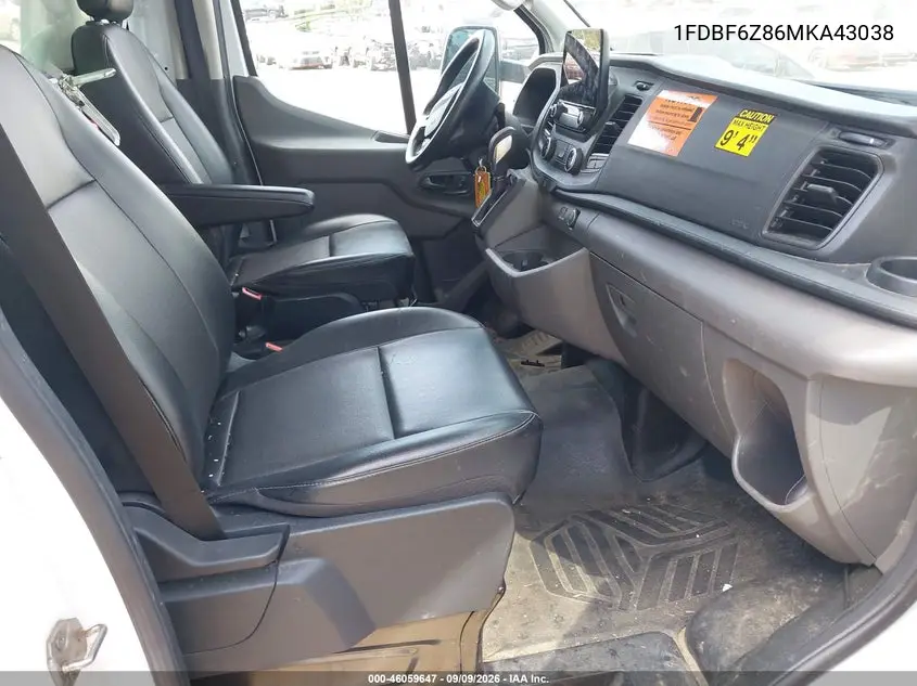 2021 FORD TRANSIT VIN 1FDBF6Z86MKA43038 — фото 5
