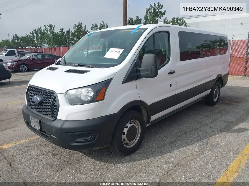 2021 FORD TRANSIT VIN 1FBAX2Y80MKA90349 — фото 2