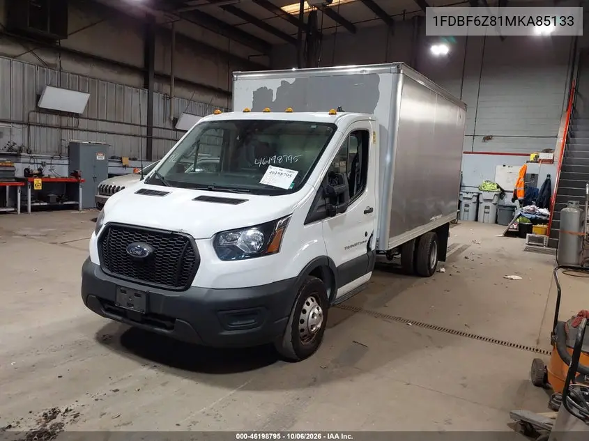 2021 FORD TRANSIT VIN 1FDBF6Z81MKA85133 — фото 2