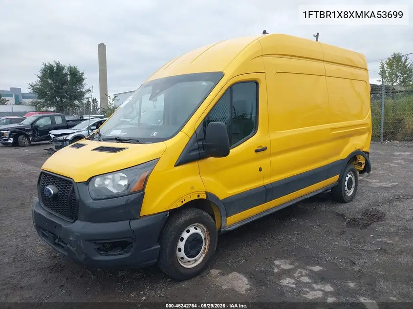 2021 FORD TRANSIT VIN 1FTBR1X8XMKA53699 — фото 2
