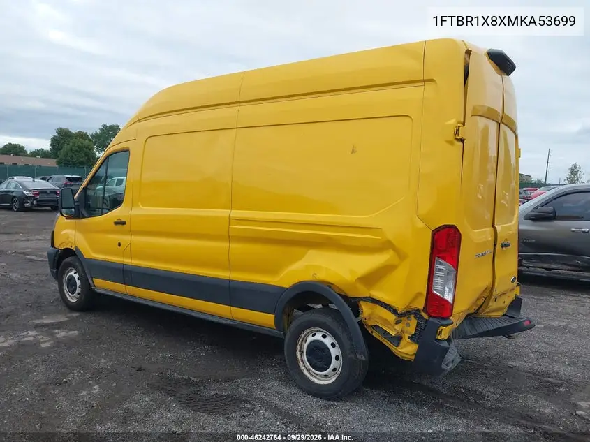2021 FORD TRANSIT VIN 1FTBR1X8XMKA53699 — фото 3