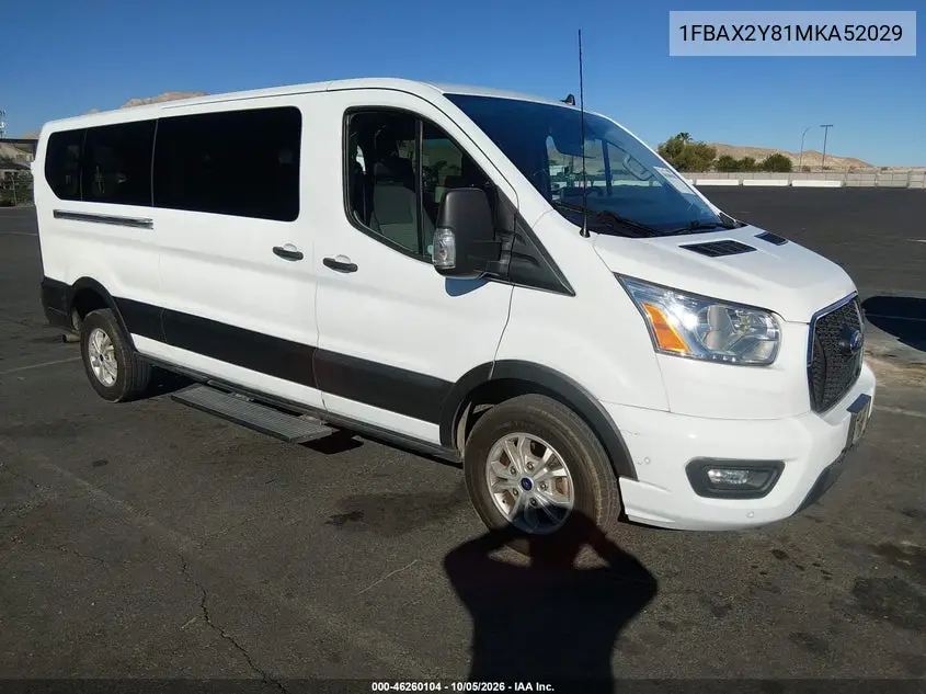 FORD TRANSIT 2021, VIN 1FBAX2Y81MKA52029