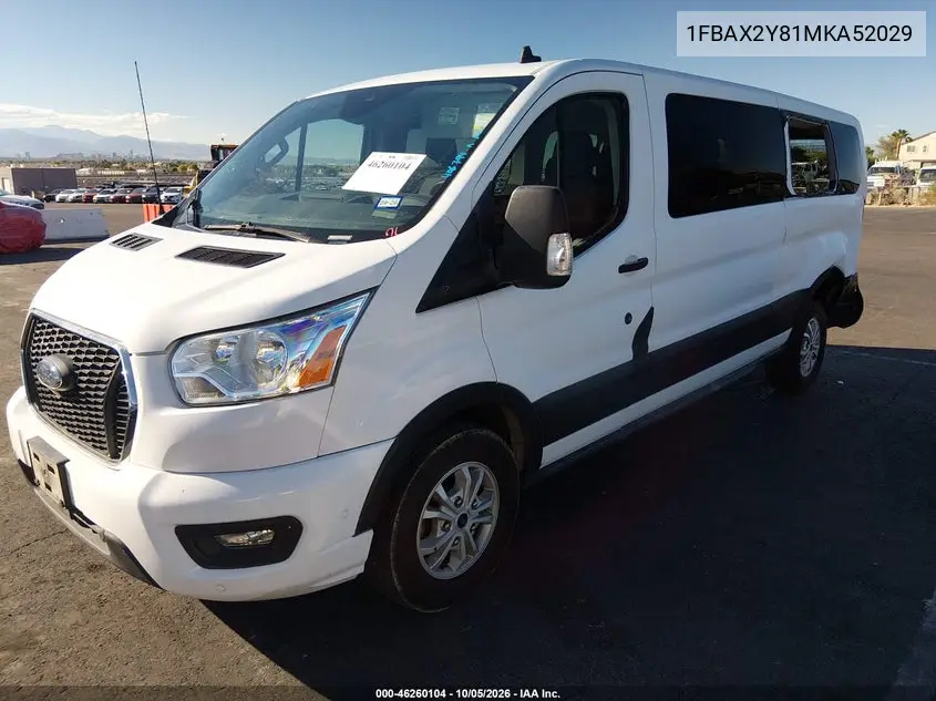 2021 FORD TRANSIT VIN 1FBAX2Y81MKA52029 — фото 2