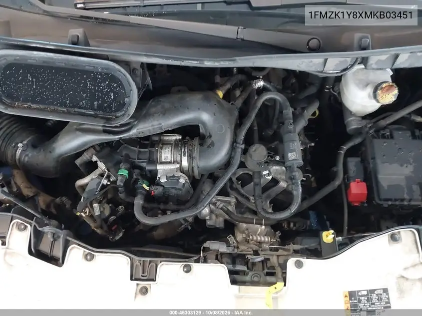 2021 FORD TRANSIT VIN 1FMZK1Y8XMKB03451 — фото 10