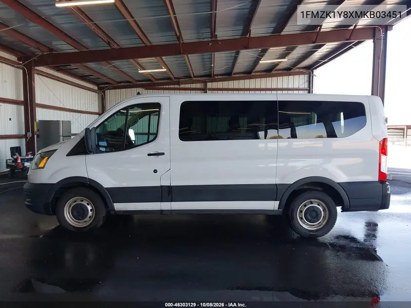 2021 FORD TRANSIT VIN 1FMZK1Y8XMKB03451 — фото 19
