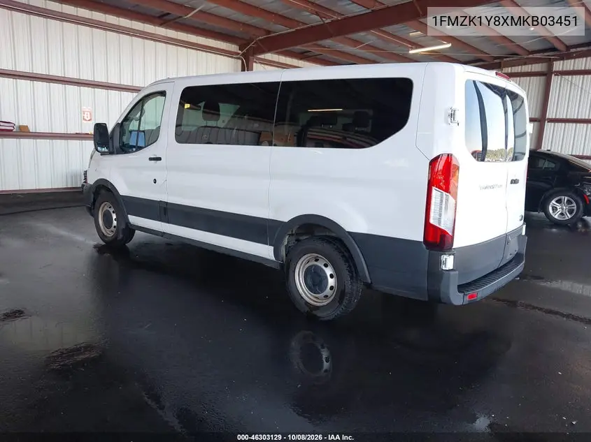 2021 FORD TRANSIT VIN 1FMZK1Y8XMKB03451 — фото 3