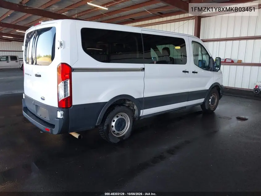 2021 FORD TRANSIT VIN 1FMZK1Y8XMKB03451 — фото 4