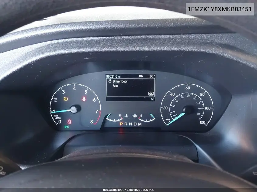 2021 FORD TRANSIT VIN 1FMZK1Y8XMKB03451 — фото 7