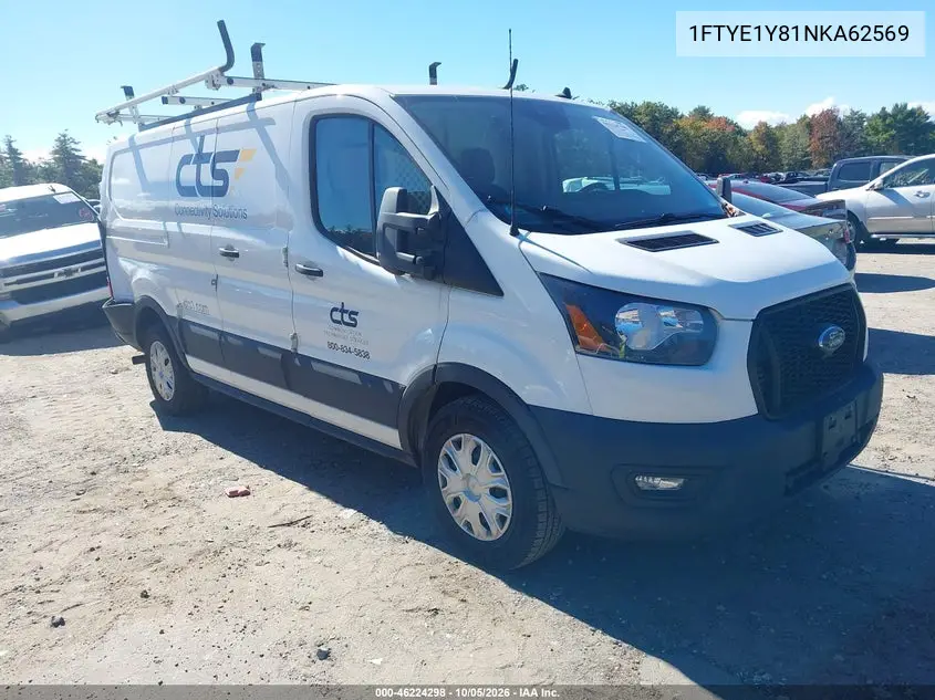 FORD TRANSIT 2022, VIN 1FTYE1Y81NKA62569