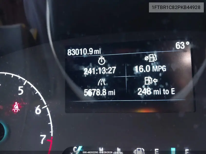 2023 FORD TRANSIT VIN 1FTBR1C82PKB44928 — фото 15