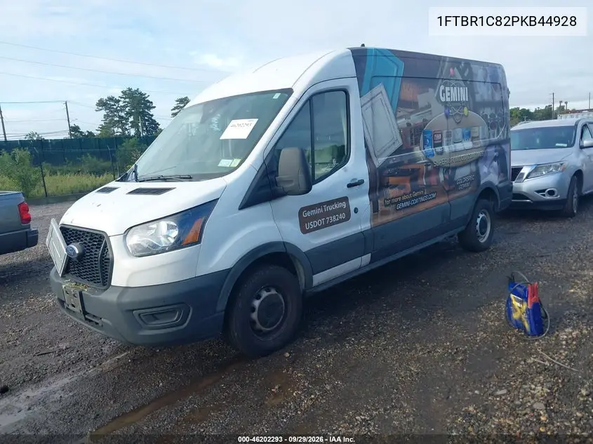 2023 FORD TRANSIT VIN 1FTBR1C82PKB44928 — фото 2