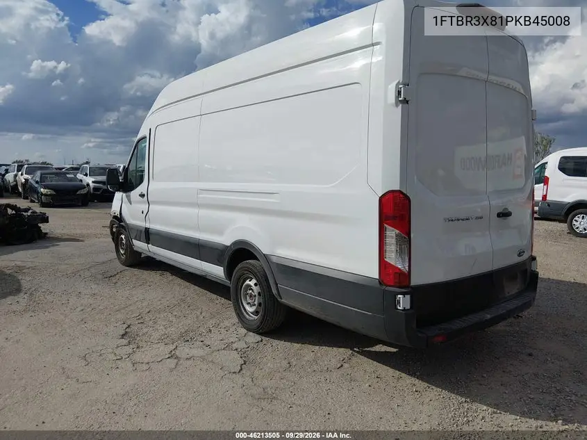 2023 FORD TRANSIT VIN 1FTBR3X81PKB45008 — фото 3