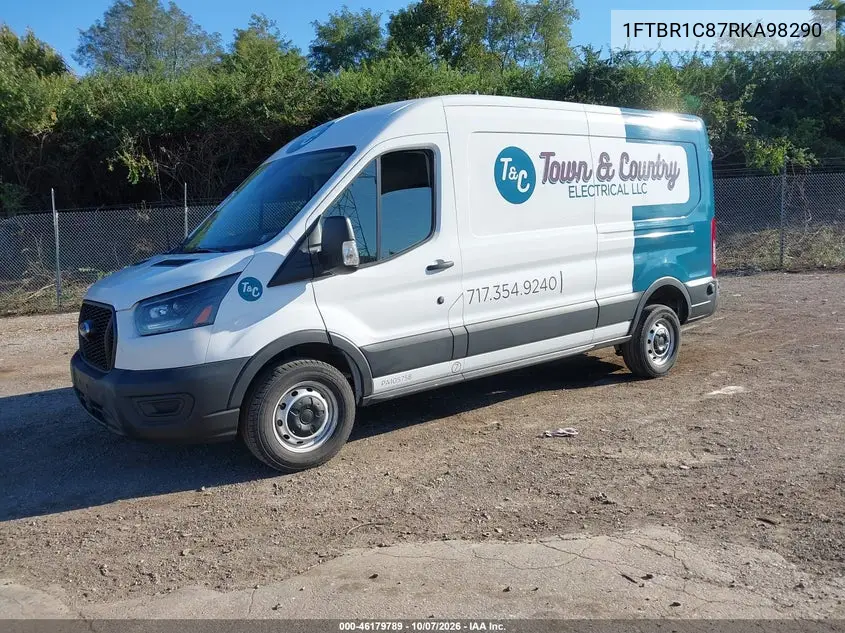 2024 FORD TRANSIT VIN 1FTBR1C87RKA98290 — фото 2