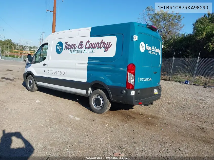 2024 FORD TRANSIT VIN 1FTBR1C87RKA98290 — фото 3