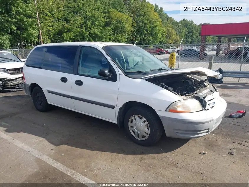 FORD WINDSTAR 2000, VIN 2FTZA5443YBC24842