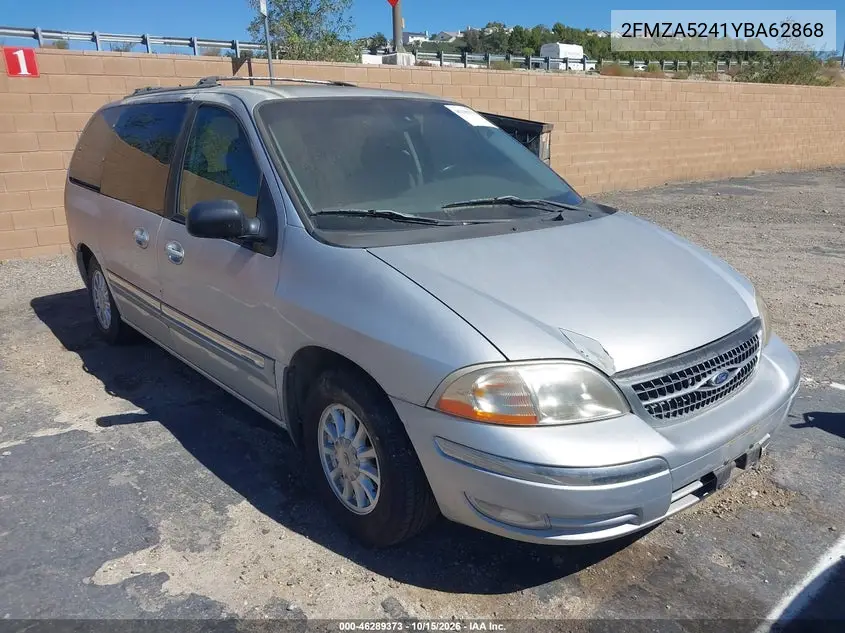 FORD WINDSTAR 2000, VIN 2FMZA5241YBA62868