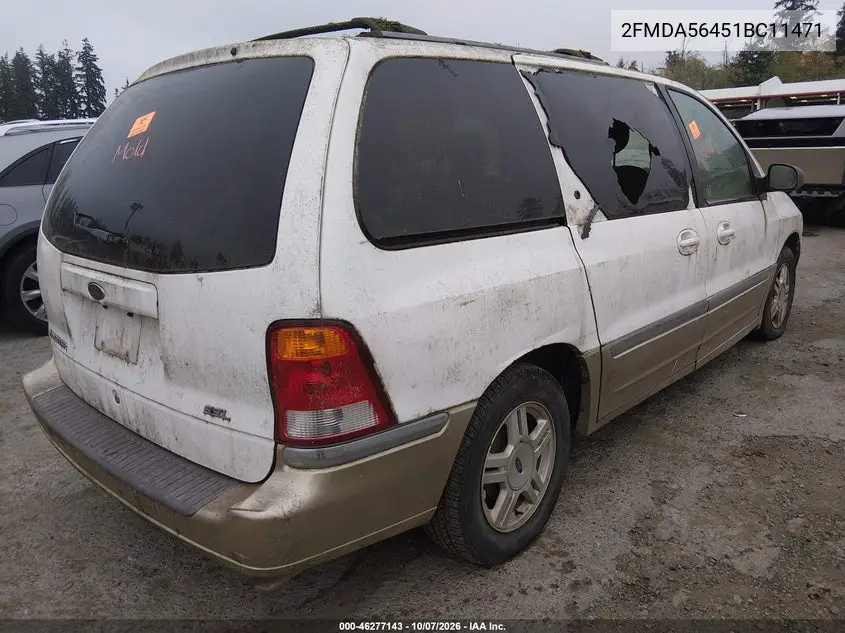 2001 FORD WINDSTAR VIN 2FMDA56451BC11471 — фото 4