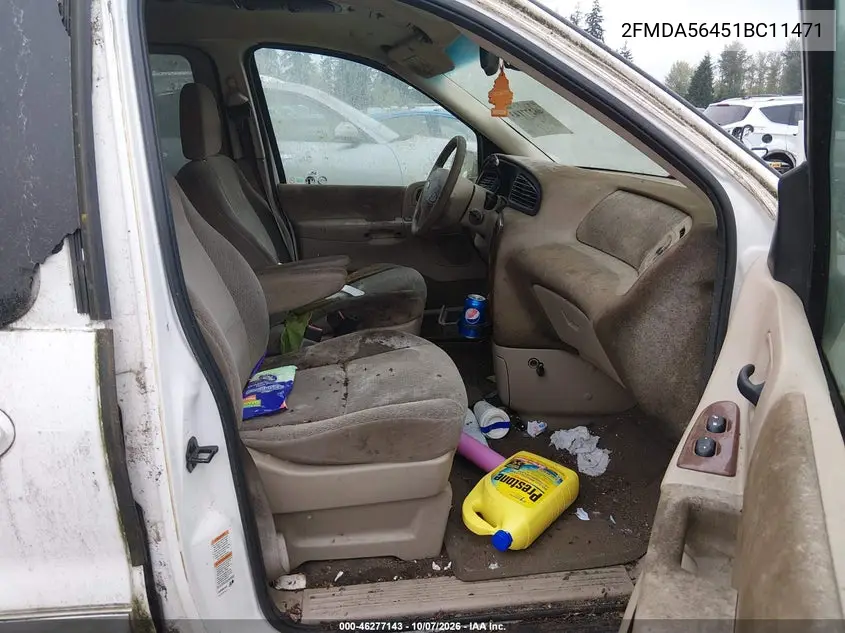 2001 FORD WINDSTAR VIN 2FMDA56451BC11471 — фото 5