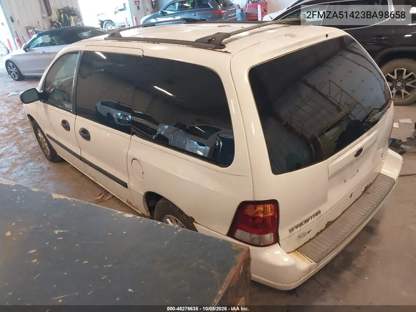 2003 FORD WINDSTAR VIN 2FMZA51423BA98658 — фото 3