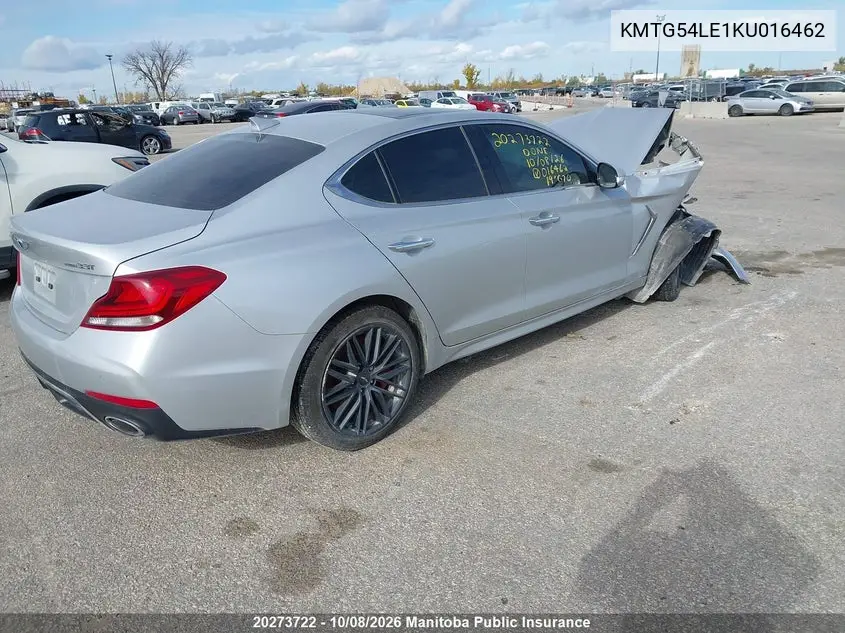 2019 GENESIS G70 VIN KMTG54LE1KU016462 — фото 4