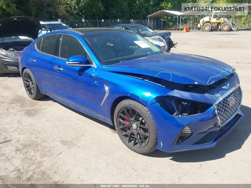 GENESIS G70 2019, VIN KMTG34LE0KU037681
