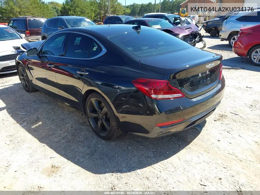 2019 GENESIS G70 VIN KMTG44LA2KU034176 — фото 3