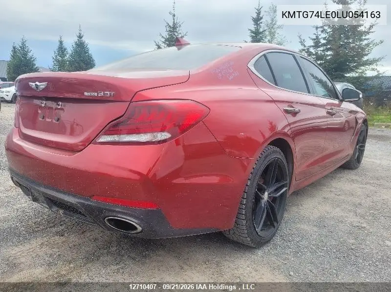 2020 GENESIS G70 VIN KMTG74LE0LU054163 — фото 4