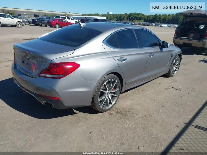 2020 GENESIS G70 VIN KMTG34LE6LU062019 — фото 4