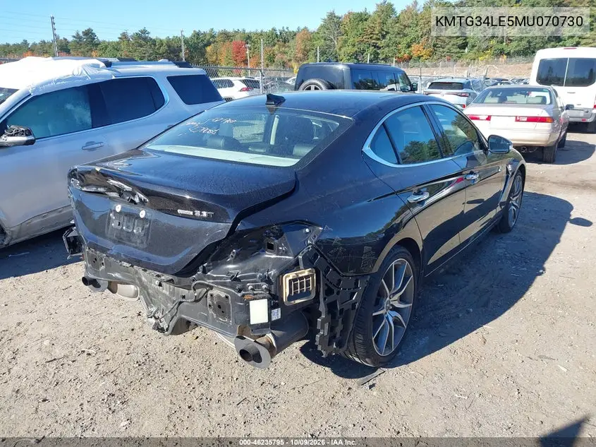 2021 GENESIS G70 VIN KMTG34LE5MU070730 — фото 4