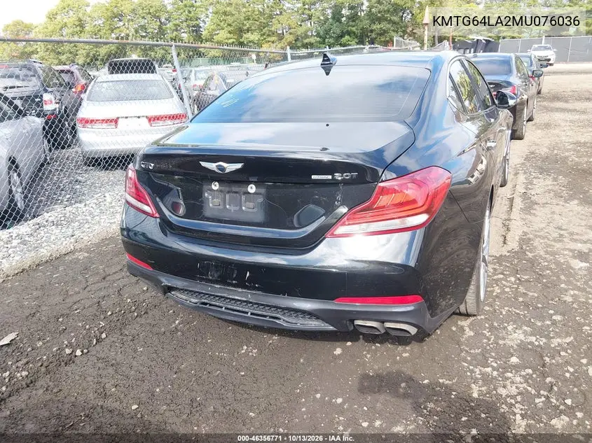 2021 GENESIS G70 VIN KMTG64LA2MU076036 — фото 16